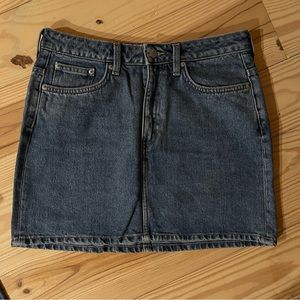 Weekday Blue Denim Mini Skirt